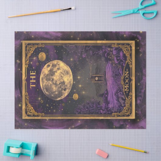 Maankaart 1 tissuepapier (Craft)