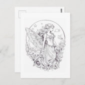 Maankabouter Kleur je eigen ansichtkaart Briefkaart (Voorkant / Achterkant)