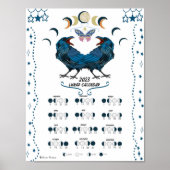 MAANKALENDER 2023, Kraaienmaan, Heksenmaan Wicca Poster (Voorkant)