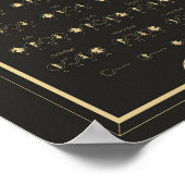 Maankalender Poster 2023 met maanfasen (Hoek)