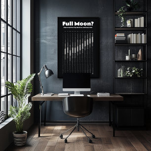 Maankalender voor het plannen van beslissingen poster