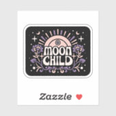 Maankind paarse heks grillige esthetische sticker (Vel)