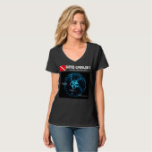 Maankwal in Onderwater Ruimte T-shirt (Voorkant volledig)