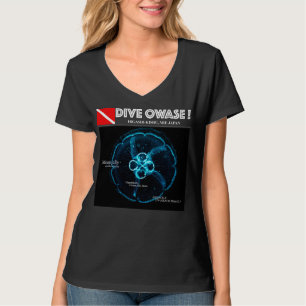 Maankwal in Onderwater Ruimte T-shirt