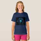 Maankwal in Onderwater Ruimte T-shirt (Voorkant volledig)