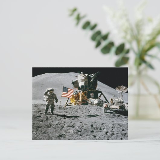 maanlanding apollo 15 longmodule nasa 1971 briefkaart (Staand voorkant)