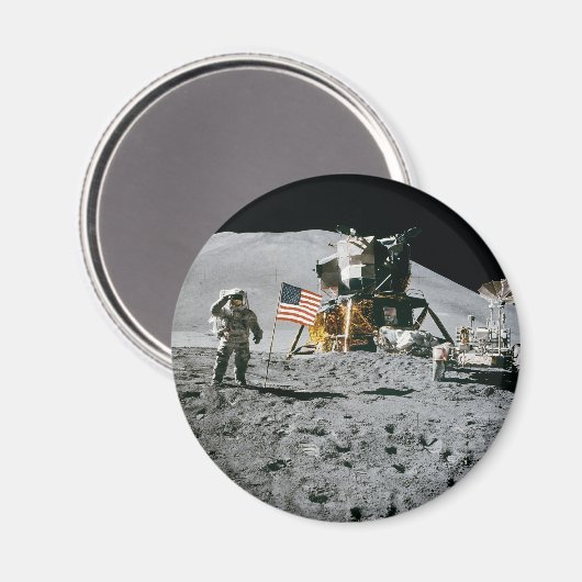 maanlanding apollo 15 longmodule nasa 1971 magneet (Voorkant / Achterkant)