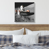 maanlanding astronaut buggy space canvas afdruk (Insitu (Slaapkamer))