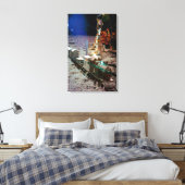 Maanlanding Express Canvas Afdruk (Insitu (Slaapkamer))
