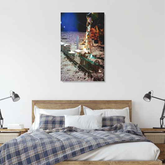 Maanlanding Express Canvas Afdruk (Insitu (Slaapkamer))