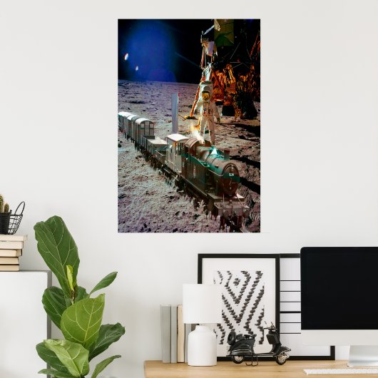 Maanlanding Express Poster (Thuiskantoor)