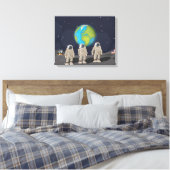 Maanlandingen Canvas Afdruk (Insitu (Slaapkamer))
