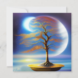 Maanlandschap bonsai kaart