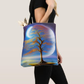 Maanlandschap bonsai tote bag (Dichtbij)