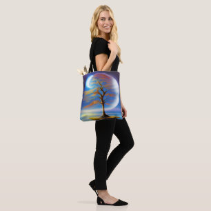 Maanlandschap bonsai tote bag