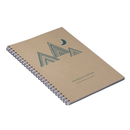 Maanlicht Bergen Dagboek Notitieboek (Rechterzijde)