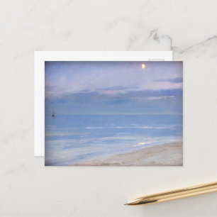 Maanlicht bij Skagen Beach door P.S. Krøyer, Art Briefkaart