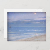 Maanlicht bij Skagen Beach door P.S. Krøyer, Art Briefkaart (Voorkant / Achterkant)