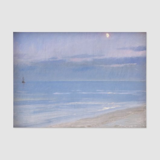 Maanlicht bij Skagen Beach door P.S. Krøyer, Art Tissuepapier (Voorkant)