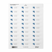 Maanlicht Bloei Retouradres  Etiket (Full Sheet)