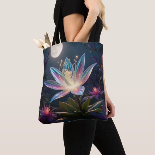 Maanlicht Bloesem Tote Bag (Dichtbij)