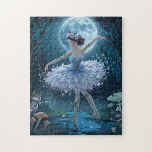 Maanlicht Bos Bloemige Ballerina Legpuzzel