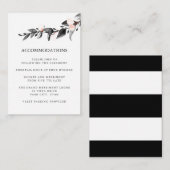 maanlicht | BRUILOFT Hotel Accommodatie Informatiekaartje (Voorkant / Achterkant)