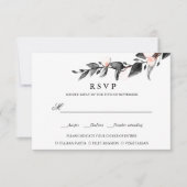 maanlicht | BRUILOFT RSVP MAALTIJD KEUZE Kaartje (Voorkant)