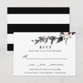 maanlicht | BRUILOFT RSVP MAALTIJD KEUZE Kaartje (Voorkant / Achterkant)