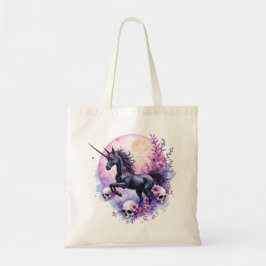Maanlicht Eenhoorn Tussen Vergeten Rozen, Tote Bag