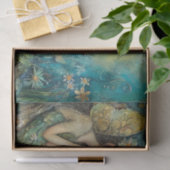 MAANLICHT ELVENMEISJE DECOUPAGE TISSUEPAPIER (Geschenk)