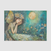MAANLICHT ELVENMEISJE DECOUPAGE TISSUEPAPIER (Voorkant)
