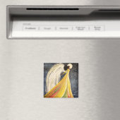 Maanlicht Engel 2 inch vierkante magneet (Insitu (Vaatwasser))