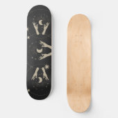 maanlicht fantasie esthetisch ontwerp persoonlijk skateboard (Voorkant)