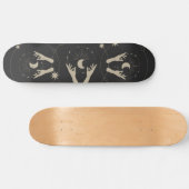 maanlicht fantasie esthetisch ontwerp persoonlijk skateboard (Horizontaal)