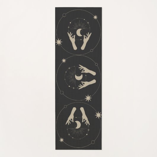 maanlicht fantasie esthetisch ontwerp yogamat (Voorkant)