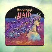 Maanlicht Haar Ramensticker Raamsticker (Vel 3)