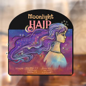 Maanlicht Haar Ramensticker Raamsticker (Vel 2)