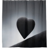 Maanlicht Hartvormige Nachthemel Douchegordijn (Voorkant)