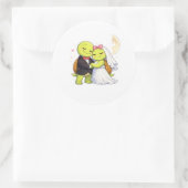 Maanlicht Liefde Ronde Sticker (Tas)