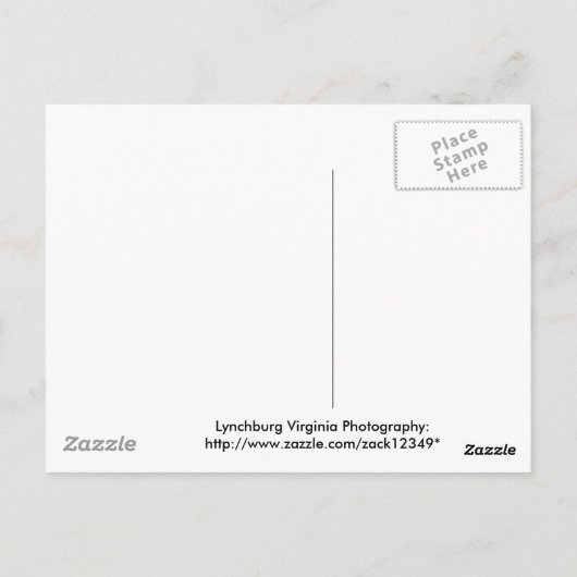 maanlicht: Lynchburg City Trails Briefkaart (Achterkant)