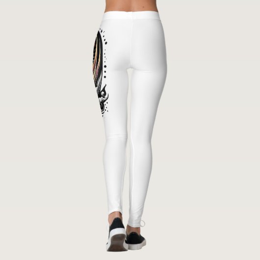 Maanlicht Magisch-wit Leggings (Achterkant)