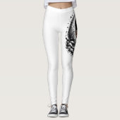Maanlicht Magisch-wit Leggings (Voorkant)