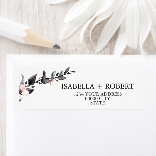 maanlicht | Moderne botanische bruiloft Etiket (Insitu)