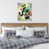 Maanlicht Opzettelijk Gestort Canvas Afdruk (Insitu (Slaapkamer))