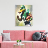 Maanlicht Opzettelijk Gestort Canvas Afdruk (Insitu (Woonkamer))