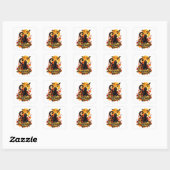 Maanlicht & Plezier Vierkante Sticker (Vel)