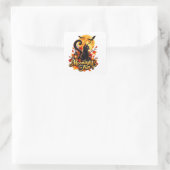 Maanlicht & Plezier Vierkante Sticker (Tas)