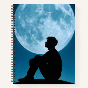 Maanlicht Reflecties Spiraal Notebook Notitieboek
