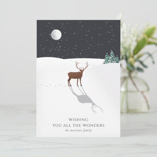 Maanlicht rendiersneeuw (Staand voorkant)